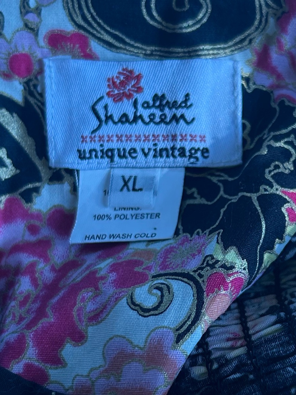 Unique Vintage Alfred Saheen dress. Size XL - Picture 5 of 5